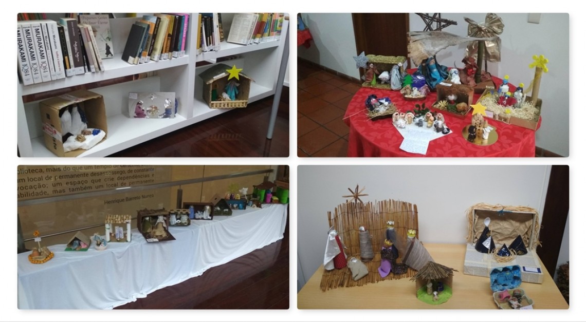 Mais de 100 presépios construídos com materiais reciclados em exposição na Biblioteca de Prado